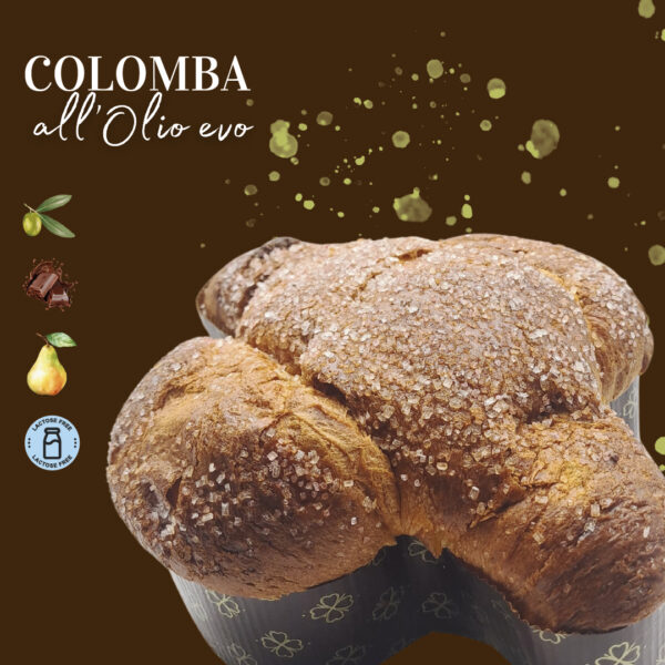 Colomba all'olio evo, pere e cioccolato 500g